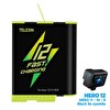 Telesin GoPro Şarj Edilebilir Yedek Batarya Fast Charging 1750 mAh (Hero12-Hero11-Hero10-Hero9 Black)