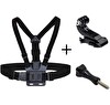 Fimtech Tüm Aksiyon Kameralarla Uyumlu Göğüs Bandı J Hook ve Vida Aksesuar Seti