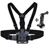 Fimtech Tüm Aksiyon Kameralara Uyumlu Göğüs Bağlantı Askısı ve Çok Fonksiyonlu J Hook