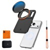 K&F Concept iPhone 17 Pro Max Uyumlu Değişken Ayarlanabilir ND2-32 Filtre - Manyetik Filtre Montaj Adaptörü