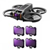 K&F Concept DJI Avata 2 Uyumlu 4'lü Nano-X Serisi ND Filtre Seti
