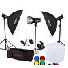 Godox SK400 3'lü Paraflaş Set ve 60x60 CM Çekim Çadırı