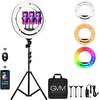 GVM Ring-18 50W Güçlü Bi-Color ve RGB Ring Light Kiti 18"