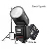 Godox V1 Pro Canon Flaş - X2 Tetikleyici - 15x20 Softbox - Tripod Full Set