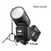 Godox V1 Pro Nikon Flaş - X2 Tetikleyici - 15x20 Softbox - Tripod Full Set