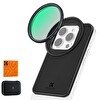 K&F Concept 6.1" 67MM - CPL Filtreli iPhone Uyumludur Magnetic Adaptör