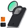 K&F Concept 6.7" Manyetik Adaptör ( 67 MM ) + CPL Filtreli Set - iPhone Uyumlu