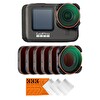 K&F Concept GoPro Uyumlu 6'lı Set - CPL + ND8 + ND16 + ND32 + ND64 + ND1000
