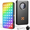K&F Concept 12W Rgb Pocket Video Light Mini Mobil Video Işığı KF34.052