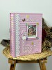 Rabsev RS031 Kutulu Bebek Fotoğraf Albümü 10x15 cm 200 Fotoğraf Kapasiteli Lüks Anı Albümü Pembe