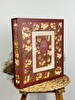Rabsev 10x15 CM 500 Fotoğraf Kapasiteli Kutulu Çiçek Desenli Lüks Ofset Fotoğraf Albümü Bordo