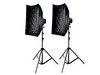 Aputure Amaran Halo 200x 200W Bi-Color İkili LED Işık Kiti