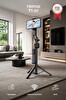 Torima TT07 Tripod 360 Yüz Takipli Akıllı Gimbal Çok Amaçlı Kumandalı 1.76 CM Selfie Çubuğu Siyah
