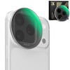 K&F Concept ND2-32 iPhone 17 Pro - Pro Max Uyumlu Ayarlanabilir Filtre Gümüş