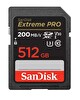 Sandisk Extreme Pro 512 GB 200/140MB/S SDXC V30 UHS-I U3 Hafıza Kartı SDSDXXD-512G-GN4IN