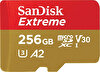 Sandisk Extreme 256 GB 190/130 MB/s MicroSDXC A2 V30 Aksiyon Kamera Drone Hafıza Kartı SDSQXAV-256G-GN6MN