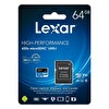 Lexar 64GB Micro SD Hafıza Kartı UHSI  633x 100MB