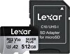 Lexar Silver Plus 512 GB 205mb 4K V30 UHSI Micro SD Hafıza Kartı