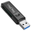 VegGieg C302 USB 3.0 SD ve Micro SD Hafıza Kart Okuyucu Siyah