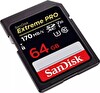 Sandisk Extreme Pro 64 GB SDXC Card 170MB/s V30 UHS-I U3 Hafıza SD Kart