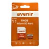 Avenir AV-SD64 - 64GB Micro SD Hafıza Kartı