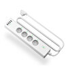 Meross Wi-Fi Apple Homekit Google Assistant Ve Alexa Uyumlu Akım Korumalı 4 USB Girişli Akıllı 4'lü Priz