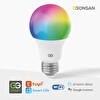 Günsan Akıllı Wifi LED Ampul RGB Çok Renkli Sesli Komut & Tuya & Smart Life Uyumlu