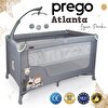 Prego 8046 Atlanta 70x120 CM Dönenceli Gri Oyun Parkı