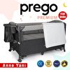 Prego Premium 70x120 CM Gri Anne Yanı Oyun Parkı + Yatak Hediyeli