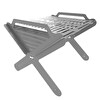 Kamp Ayısı X-Mangal Çelik Katlanabilir Izgara Çantalı Taşınabilir Mangal