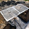 Kamp Ayısı PyroWide Wire Yekpare Paslanmaz Çelik Bushcraft Hafif Portatif 37×18  CM Izgara Teli