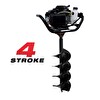 Tomking EA144P Çift Helezonlu 4 Zamanlı Toprak Burgu Makinası 200 MM 4 Hp