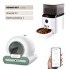 Groove Ti+ Wi-Fi Akıllı Otomatik Kedi Tuvaleti - Petfit AutoDine X 5L Wi-Fi Kameralı Akıllı Otomatik Mama Kabı