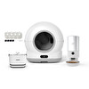 Xenon Smart Akıllı Kamerasız Kedi Tuvaleti Çelik Kase 5 LT Mama Kabı Bataryalı Su Pınarı ve Filtre 4'lü Pet Seti