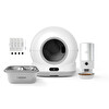 Xenon Smart Akıllı Kameralı Kedi Tuvaleti Çelik Kaseli 5 LT Mama Kabı Çelik Su Pınarı ve Filtre 4'lü Pet Seti