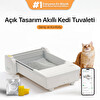 UBPet Ucat C31 Mobil Uygulama Kontrollü Otomatik Temizleme 38 dB Sessiz Açık Tasarımlı Akıllı Otomatik Kedi Tuvaleti