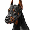 Valkyrie Büyük Irklar için XL Nefes Alabilir Ayarlanabilir Plastik Ağızlık33-50 KG Siyah Köpek Ağızlığı No:5