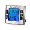 NPO Thermopro TM02 Mutfak Spor Ders Için Alarmlı Işıklı Çift Geri Sayımlı Kronometre Ve Dijital Saat