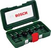 Bosch 6 Parça Freze Seti 8 MM Şaftlı