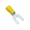 Plastim 4.00-6.00 MM M5 Çatal Tip İzoleli Sarı Kablo Ucu (100 Adet)