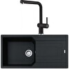 Franke Urban UBG 611-100 Nero Granit Eviye-Active Plus Doccia 2.0 Batarya Seti