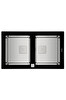 Teka Diamond RS15 2B 86 (WST BLACK) Tezgah Üstü Damlalıksız Siyah PureLine Cam Eviye - 115030017