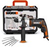 Worx WX318 810 Watt 13 MM Profesyonel Darbeli Matkap - 6 Adet Uç