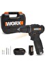 Worx WX121 12 Volt 2.0 Ah Li-ion Çift Akülü Kömürsüz Profesyonel Şarjlı Darbeli Matkap ve 5 Parça Aksesuar