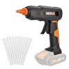 Worx WX045.9 20Volt 11MM Profesyonel Sıcak Mum Silikon Tabancası - 10 Silikon (Akü Dahil Değildir)