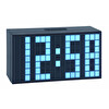 TFA 98.1082.02 Time Block Dijital LED Göstergeli Alarmlı Masa Saati Mavi