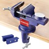Workpro WP233010 65 MM 360 Döner Tabanlı Örslü Profesyonel Mini Tezgâh Mengene