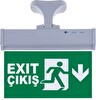 Evimdeyokyok SG071-A2 Çift Yönlü Askı Aparatlı Acil Yönlendirme Armatürü - Exit Çıkış Aşağı