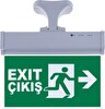 Evimdeyokyok SG071-S2 Çift Yönlü Askı Aparatlı Acil Yönlendirme Armatürü Exit Çıkış Sağ-Sol