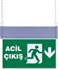Evimdeyokyok SG051-A3 Çift Yönlü Acil Yönlendirme Armatürü - Zincirli Acil Çıkış Aşağı